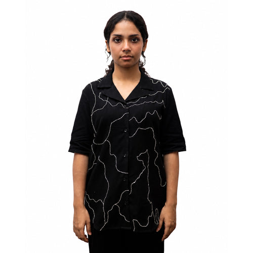 MANCHITRA BLACK SHIRT - WOMEN