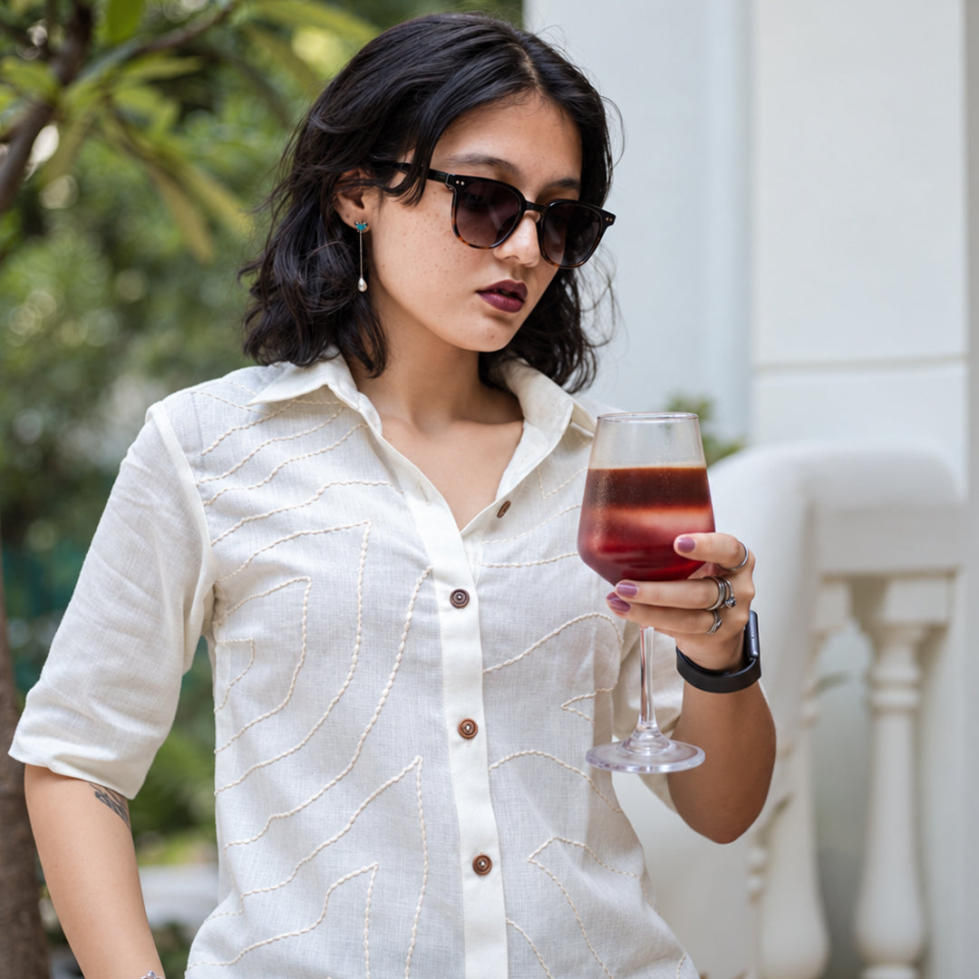 NOOR WHITE SHIRT - WOMEN
