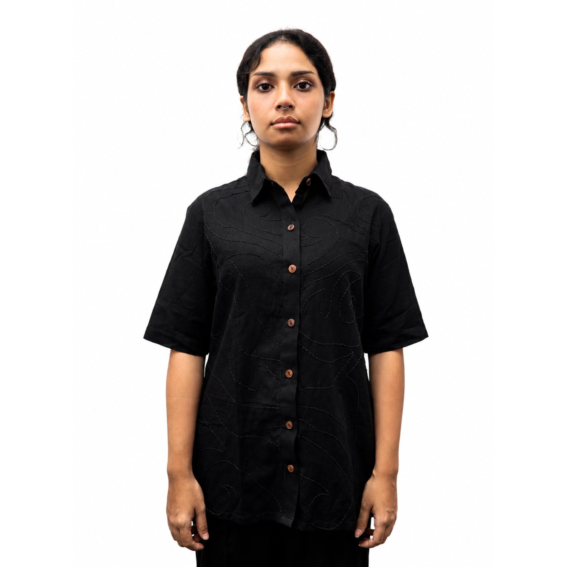CHHAYA BLACK SHIRT - WOMEN