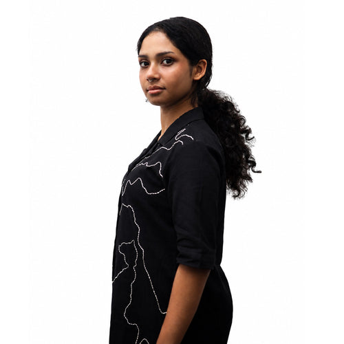 MANCHITRA BLACK SHIRT - WOMEN
