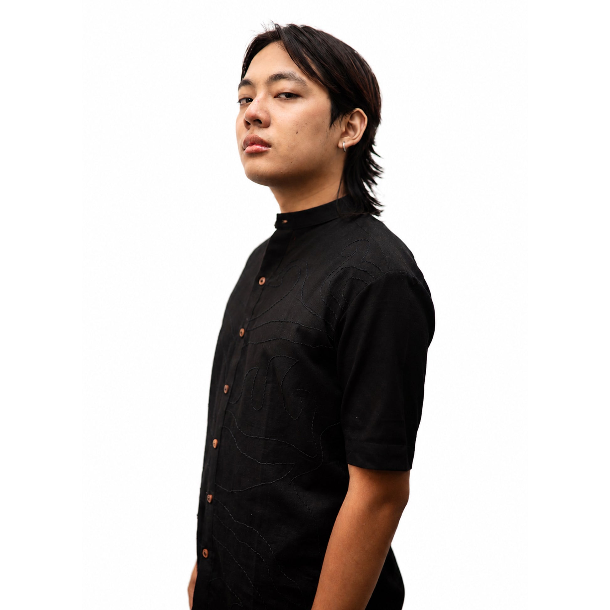 CHHAYA BLACK SHIRT - MENS