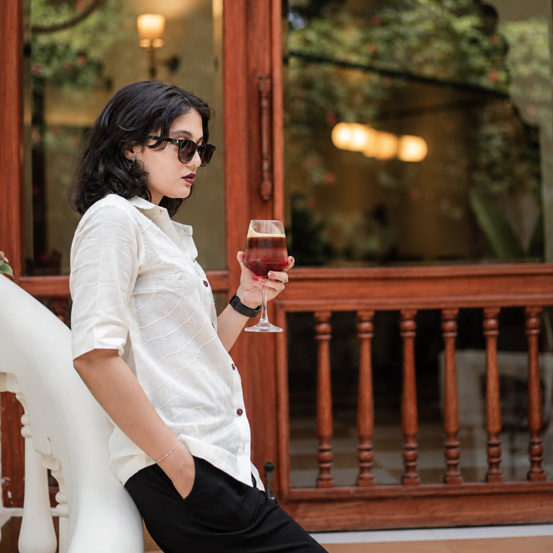 NOOR WHITE SHIRT - WOMEN