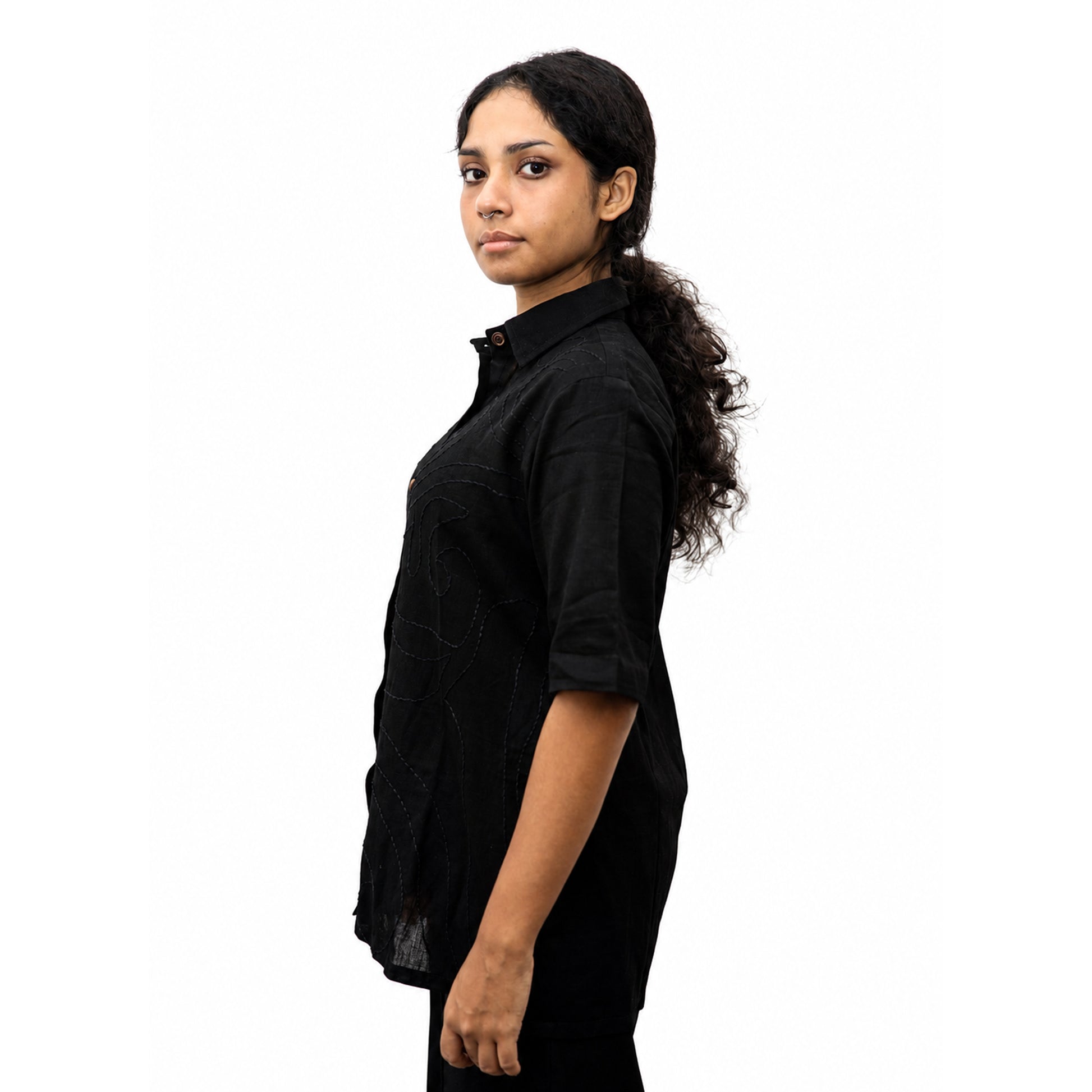 CHHAYA BLACK SHIRT - WOMEN