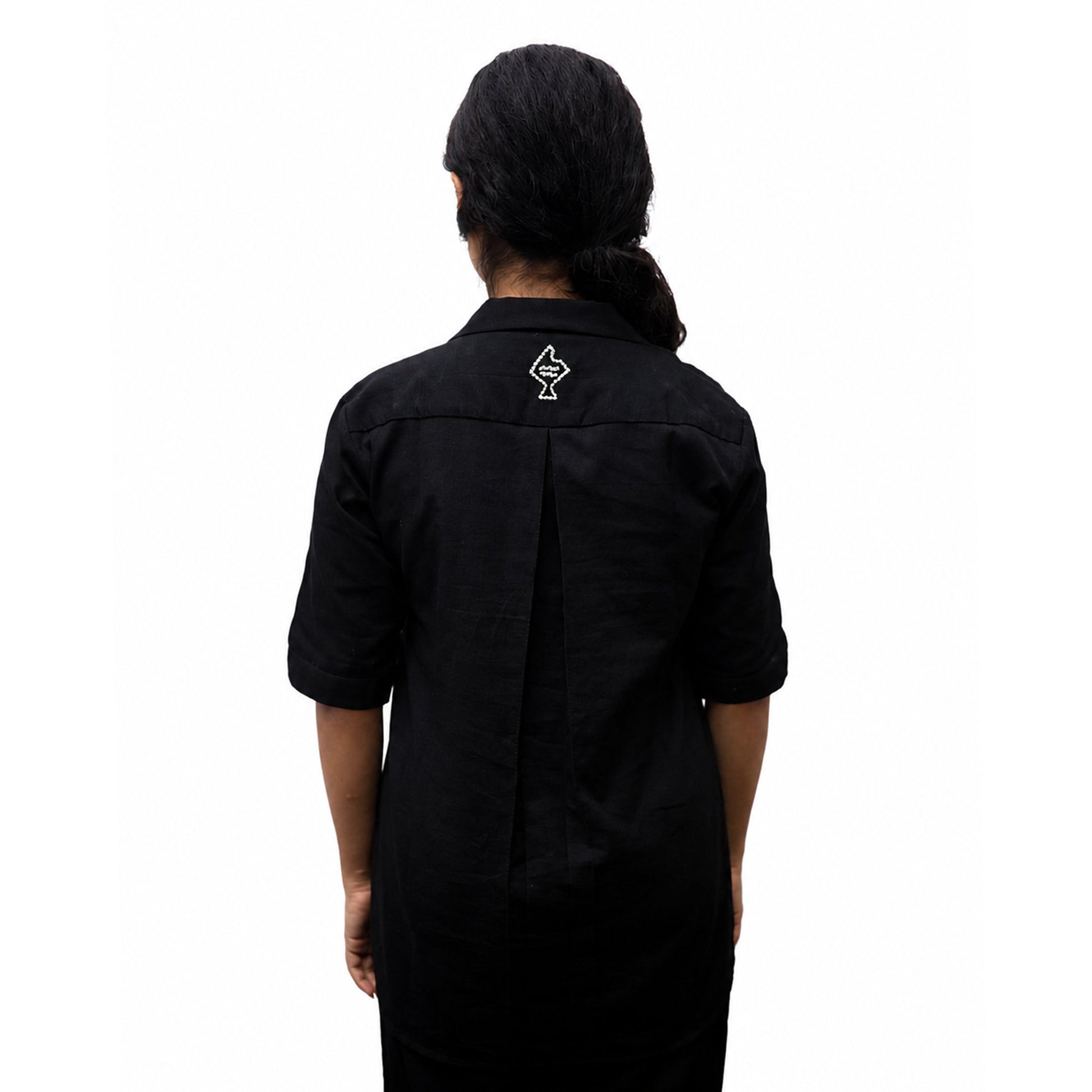 MANCHITRA BLACK SHIRT - WOMEN