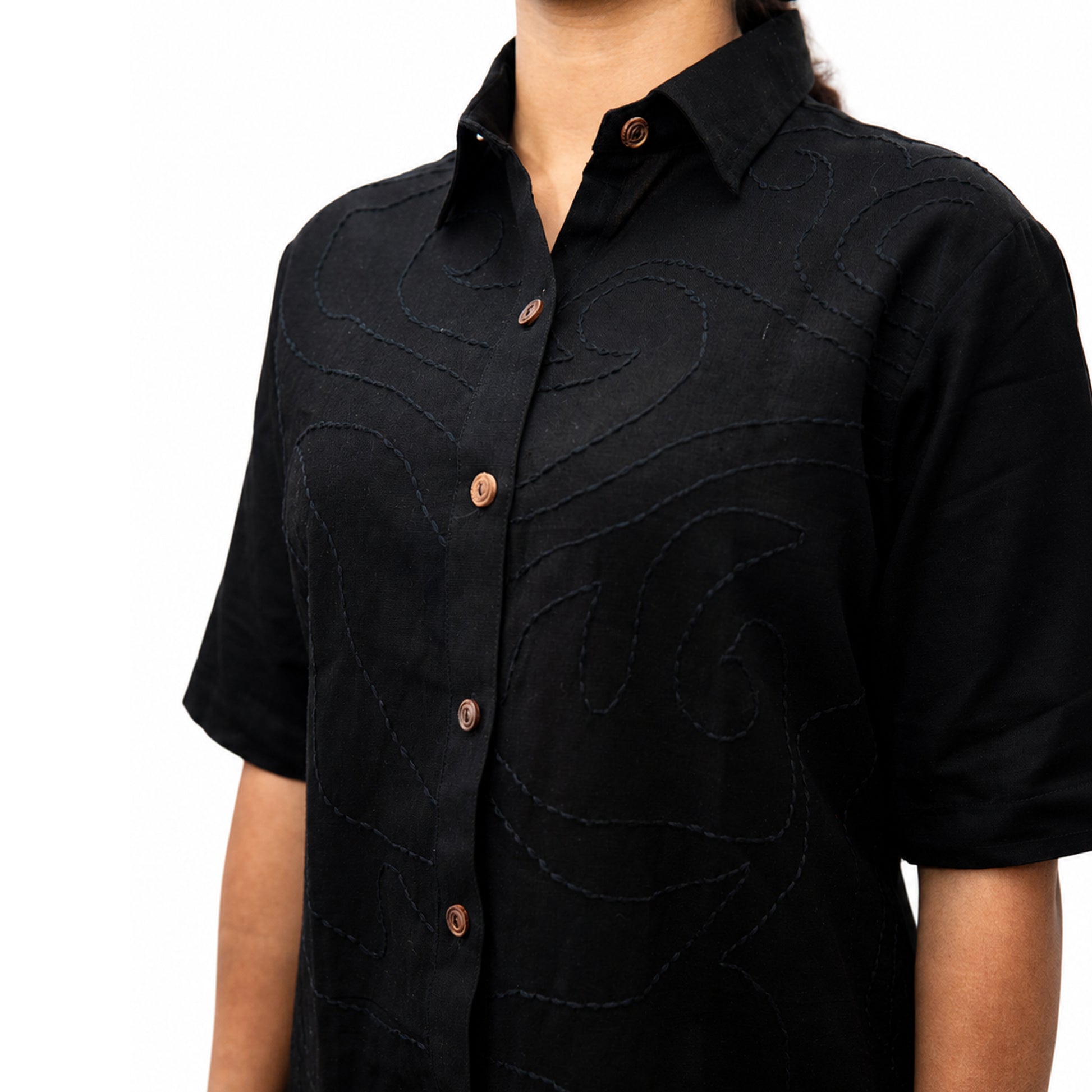 CHHAYA BLACK SHIRT - WOMEN