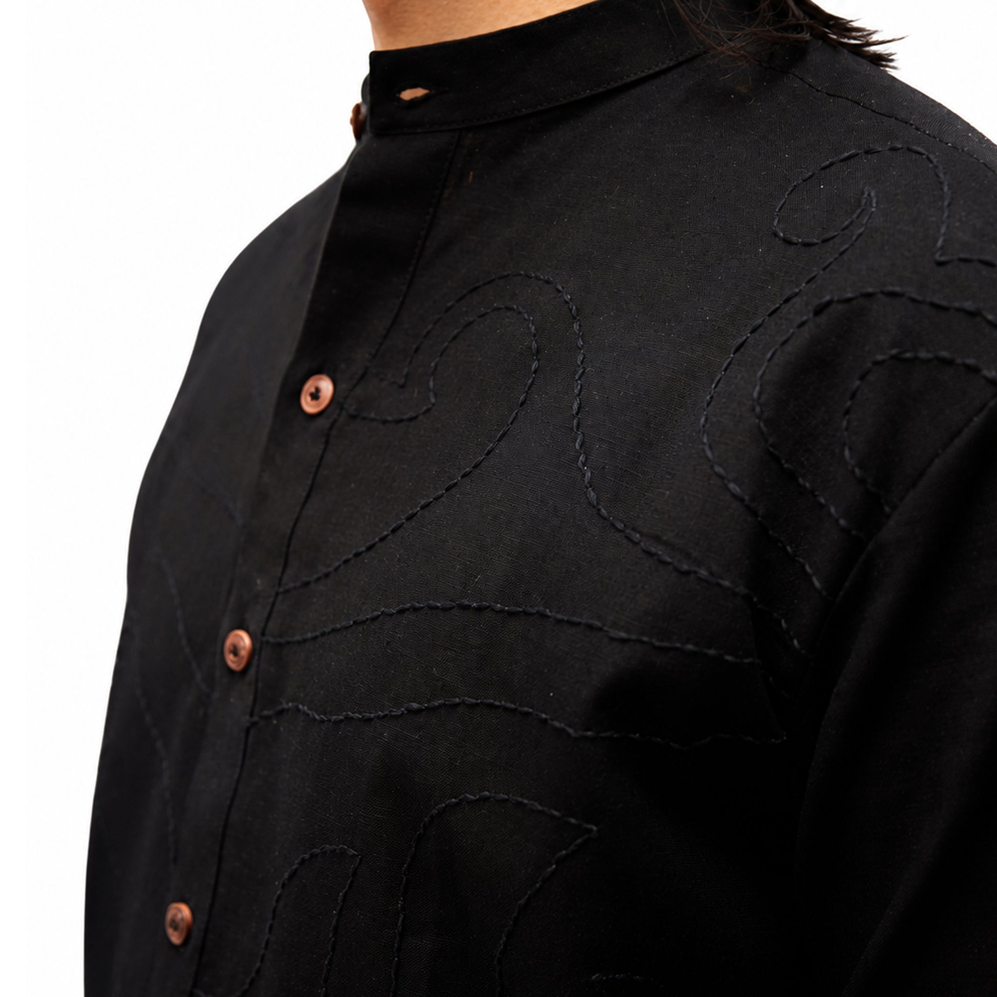 CHHAYA BLACK SHIRT - MENS