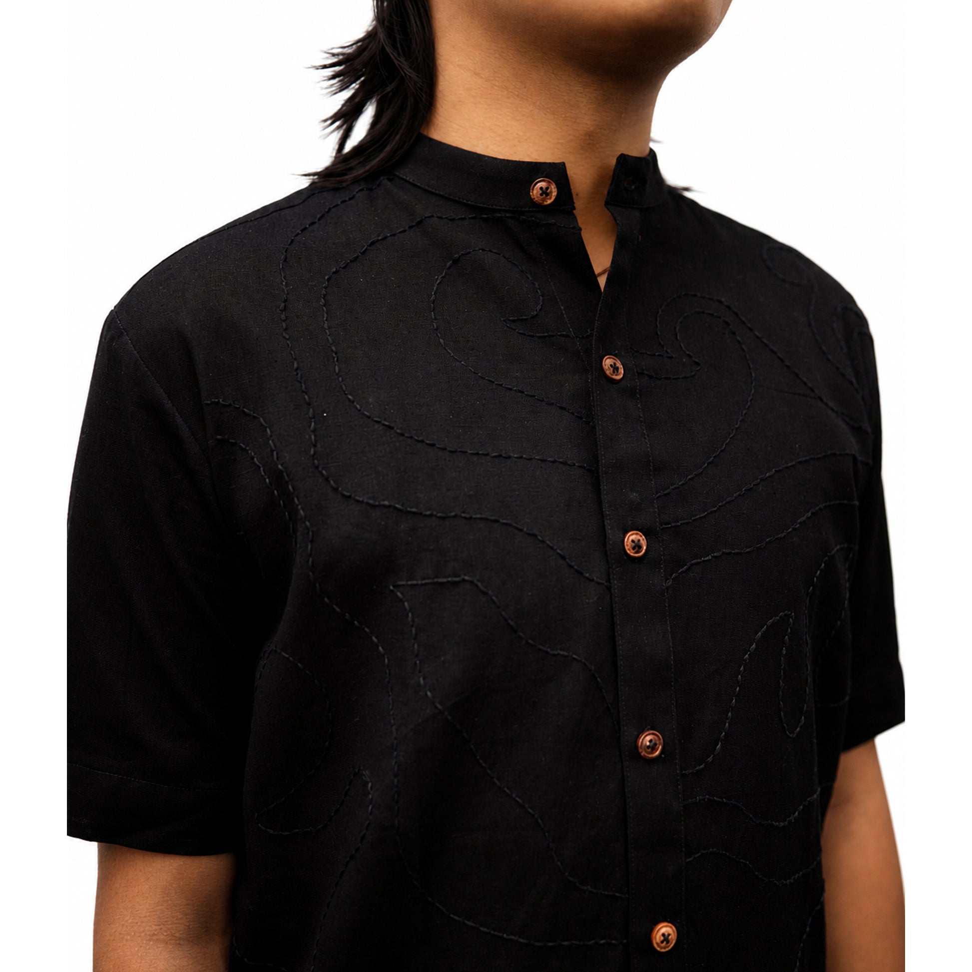 CHHAYA BLACK SHIRT - MENS